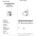 thumbnail image 2 of Alno C853-1-PN Contemporary Swarovski Crystal Cabinet Square Knob Nickel, 2 of 2