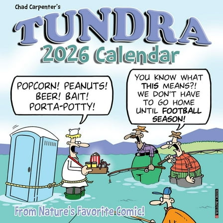 Willow Creek Press, Tundra 2026 Wall Calendar, 12'' X 12'', 18-Month Calendar with Stapled Binding