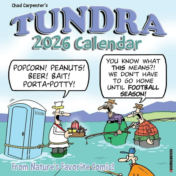 Willow Creek Press, Tundra 2026 Wall Calendar, 12'' X 12'', 18-Month Calendar with Stapled Binding