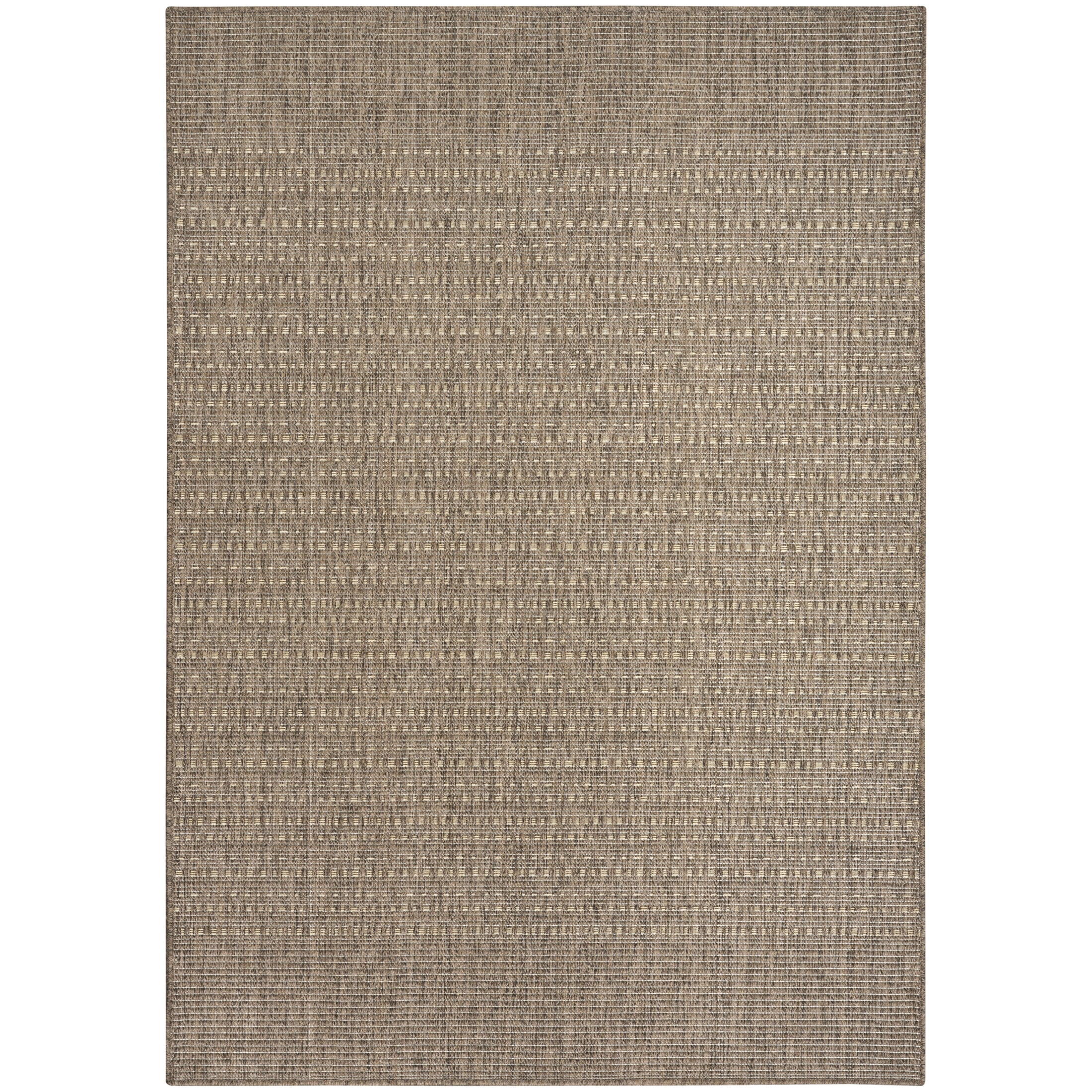 Nourison Tulum 5'3" x 7' Brown Outdoor Rug