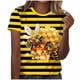 thumbnail image 1 of Tops de Cuello Redondo para Mujeres Casual de Moda Impresa Camiseta de Manga Corta para Uso Diario Y de Fiesta, 1 of 5