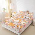 thumbnail image 4 of Homewish Cute Puppy Dog Full Size Sheets,Kawaii Corgi Bed Sheets,Pink Rustic Flower Sheet Sets For Boys Girls,Lightweight Room Decor,4-Piece, 4 of 7