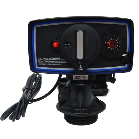 PreAsion Time Type Filtered Water Control Valve Clock Treatment System Control Valve for Water Filter Softener Resin Tank 8''-14'' Diameter