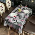 thumbnail image 2 of Gray Camo Pink Ribbon Pattern Rectangle Tablecloth 60"x102",Waterproof Polyester Rectangle Table Cloth, Wipeable Spillproof Polyester Tablecloth for Dining, Camping, Indoor and Outdoor, 2 of 6