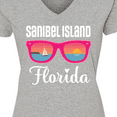 thumbnail image 4 of Inktastic Sanibel Island Florida Vacation Women's V-Neck T-Shirt, 4 of 5