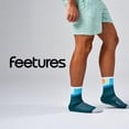 thumbnail image 7 of Feetures Elite Light Cushion Mini Crew Sock - Sport Sock with Targeted Compression - Breezy Court , Small (1 Pair), 7 of 7
