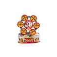 thumbnail image 2 of Fortune God & Lion Dance Rotating Fridge Magnets, Chinese Traditional Auspicious Pattern Refrigerator Magnets with Lucky Cat Design, Spinning Magnetic Decor for Kitchen Office Home Decoration, 2 of 6