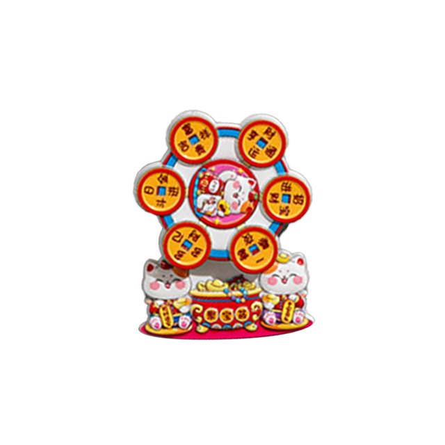 D Rotating Fridge Magnets Plastic Multicolor With Treasure Bowl Design For Kitchen Office Decoration Creative Style D Size 3.31 X 2.44 X 0.39 Inches