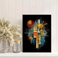 thumbnail image 2 of Bauhaus Abstract Geometric Canvas Print，Mid Century Modern Home Decor, 2 of 8