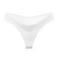 thumbnail image 2 of Xijirk Women Panties Thong with Seamless Wide Waist Band V Cut Front Soft Stretchy Close Fit for Daily Night Out Party Wear,White,XS, 2 of 3