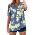 thumbnail image 2 of ATENAR Shirts for Women Casual V Neck Womens Shirts Solid Color Tee Khaki 2XL, 2 of 5