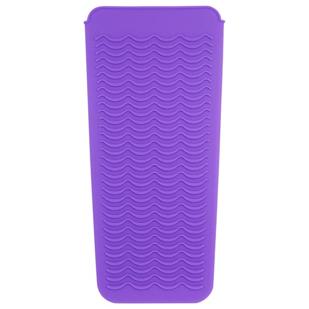 Seitruly Alfombrilla de silicona para rizador, resistente al calor, bolsa para plancha de pelo, almohadilla para alisar el cabello, herramienta para el Cuidado del cabello violeta Seitruly CE000431-02