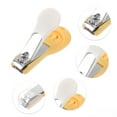 thumbnail image 3 of Unique Bargains 1 Pc Round Tail Nail Clippers Toenail Clippers 2.56"x1.06" Yellow, 3 of 7
