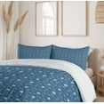 thumbnail image 6 of Ambesonne Nautical Blue Duvet Cover Sets, Marine Wheel Anchor, 2-King, Slate Blue and White, 6 of 7