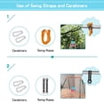 thumbnail image 5 of RedSwing 3 in 1 Swing Seat Toddler Swing Anti Flip Snug Secure Detachable Infants to Teens for Outside Playground Pink Orange Blue, 5 of 9