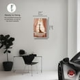 thumbnail image 5 of Elegant Giraffe Bath Canvas Trendy Bathroom Art by Notoriart, White Frame, 20" x 30", 5 of 7