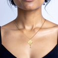 thumbnail image 6 of 14K Solid Yellow Gold Graduation Cap Freshwater Cultured Pearl Necklace Chain Pendant Charm, 6 of 8