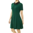 thumbnail image 4 of DARING DIVA Halloween Costume Doll Collar Above Knee Flare Dress S Green, 4 of 6