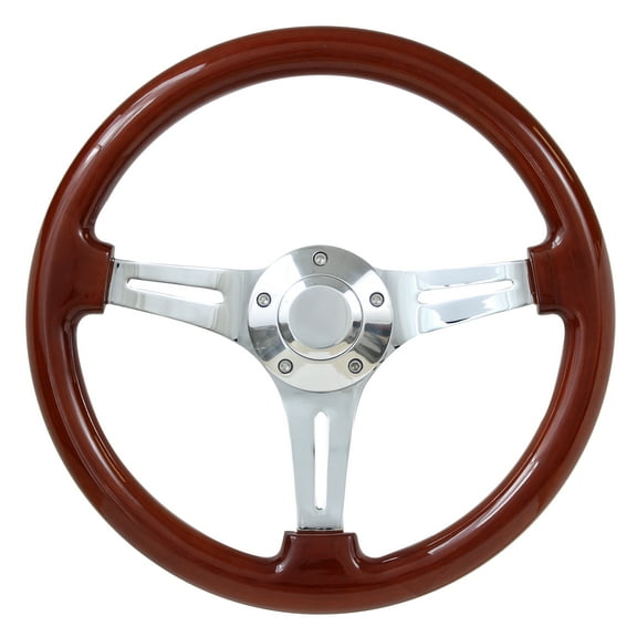 81-82 Chevrolet/gmc Luv Truck 14" Wood Billet Polished Steering Wheel Set Adapter &amp; Horn