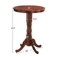 thumbnail image 3 of Gymax Table Ronde de Bar/pub 42 Pouces Table d'Échecs Bistro Vintage avec Dessus à Carreaux et Base Piédestal, 3 of 10