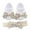 White, variant on Baby Girls Flats Non-Slip Soft Sole Shoes Cute Bowknot Decoration