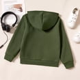 thumbnail image 4 of PatPat Kid Boys Girls Hoodies Pullover Fleece Solid Color Sweatshirt with Pocket Top Size 4-14, 4 of 6
