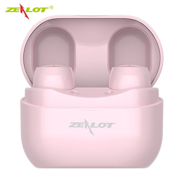 ZEALOT T4 Rosa TWS Bluetooth 5.0 Auriculares 300mAh Carga