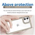 thumbnail image 2 of TECH CIRCLE for iPhone 12 Case, 6.1 Inch, Transparent Back Scratch Shock Resistant Rubber Soft TPU Bumper Heavy Duty Acrylic Hard Case Cover, Gray, 2 of 8
