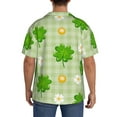 thumbnail image 5 of Haiem St Patrick's Day11 Men's Casual Shirts Short Sleeve Button Down Shirts Fashion Textured Summer Beach Shirt-Small, 5 of 7