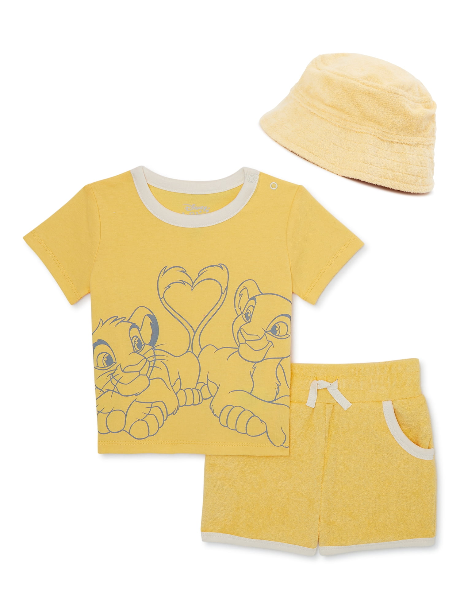 The Lion King Baby Boys Terry Outfit Set, 3-Piece, Sizes 0-24 Months