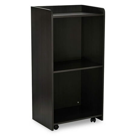 AdirOffice Podium with Wheels, Hostess Stand for Restaurant, Rolling Podium Stand, Black