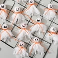 thumbnail image 6 of Sylvtty 12 Pcs Halloween Ghost Lollipop Wrappers White Cloth Ghost Candy Wrappers for Homemade Candy DIY Trick or Treat Party Decoration, 6 of 6