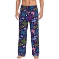 thumbnail image 1 of Fotbe Colorful Butterflies Pantalones de Pijama para Hombre, Pantalones de Dormir, Pantalones de Casa con Cintura Ajustable y Bolsillos-Medium, 1 of 6