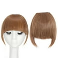thumbnail image 4 of Benehair Clip in Fringe Hair Extensions as Humam Neat Bangs Thick Hairpiece 6" Sandy Blonde, 4 of 6