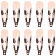 thumbnail image 5 of Retro Hairpin Girls Hair Accessories Simple Design Rectangular Clip Metal 10Pcs, 5 of 5
