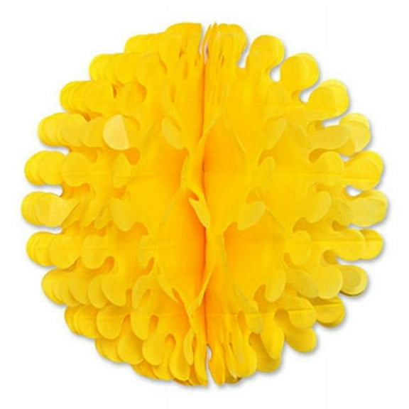 Tissue Flutter Ball Canary 14"- Pack of 12