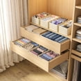 thumbnail image 5 of 12 Pack Drawer Organizers Clothes, Closet Organizers and Drawer Dividers for Clothes, Foldable Fabric Clothing Organizers for Dresser Drawers, 5 of 6