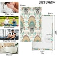 thumbnail image 2 of GZHJMY 2PCS Cotton Towel Set,Quick Drying Washcloths,Soft and Breathable Bath Towel Hand Towels for Kitchen Bathroom Gym Beach-Skull Feather Hat, 2 of 7