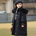 thumbnail image 3 of Chaqueta de plumón para niños para niñas medianas y largas 2023 nueva chaqueta engrosada estilo bebé con plumón de pato blanco para niños medianos y grandes de estilo coreano, 3 of 4