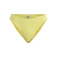 thumbnail image 5 of No Boundaries Women's Smocked High Leg Bikini Bottoms, Sizes XXS - XXL, 5 of 5