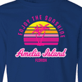 thumbnail image 4 of Inktastic Summer Enjoy the Sunshine Amelia Island Florida in Pink Long Sleeve Youth T-Shirt, 4 of 5