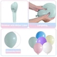 thumbnail image 1 of Globos de unión de macarrones azules para decoración de fiestas, decoraciones de bodas, globos de látex natural de colores pastel surtidos, no tóxicos, seguros para niños para fiestas de cumpleaños, 1 of 7