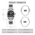 thumbnail image 2 of SKMEI Watches for Women Analog Quartz Stainless Steel Watches Fashion Waterproof Ladies Dress Wrist Watch, 2 of 7