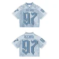 thumbnail image 2 of Camiseta de fútbol Y2K, camiseta holgada de empalme estadounidense de moda, ropa de calle informal transpirable, camiseta unisex de manga corta, 2 of 6