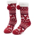 thumbnail image 1 of Calcetines Zapatillas de mujer Calcetines de zapatilla de casa antideslizantes gruesos Niña Invierno Cálido regalo de Navidad, 1 of 5