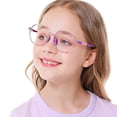 thumbnail image 2 of Gafas planas ultraligeras antiluz azul unisex con montura de silicona multilateral de moda para niños, 2 of 5