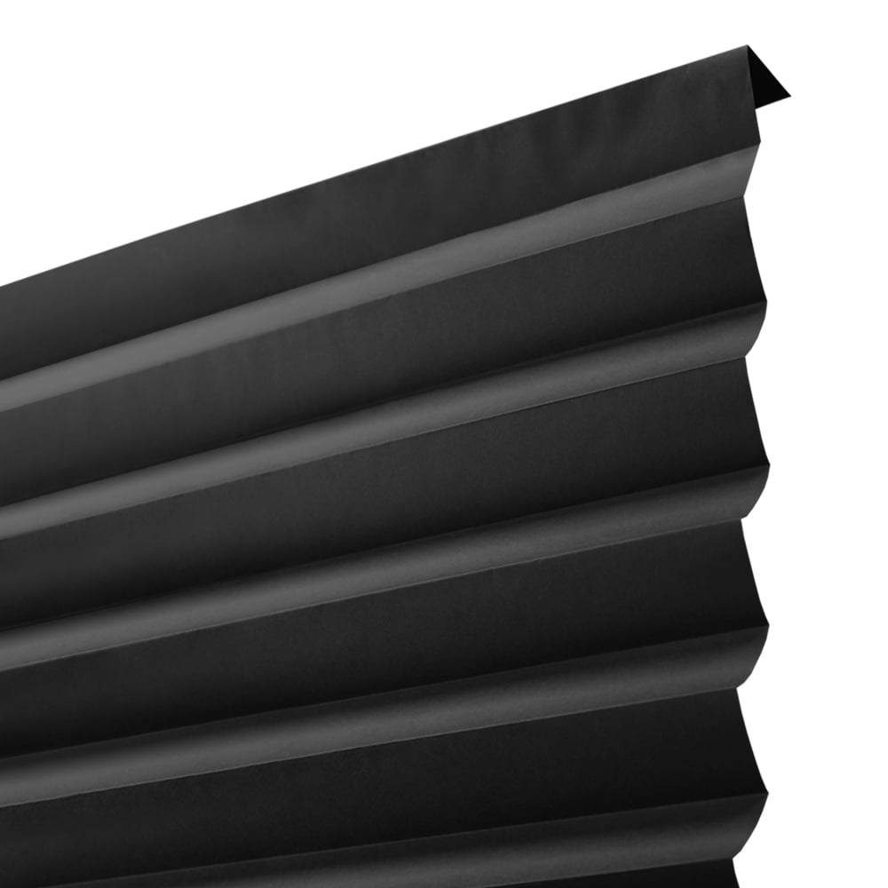Lumi Blackout Cordless (EZ-Clip) Paper Temporary Pleated Shades, 36" x72", Black (6-Pack)