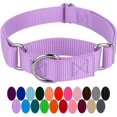 thumbnail image 1 of LAICAIW Country Brook Petz-Lavender Martingale Heavyduty Nylon Dog Collar-21 Vibrant Color Options (1 Inch Width, Extra Large), 1 of 7