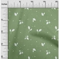thumbnail image 2 of oneOone Polyester Spandex Green Fabric Plants Silhouette Leaf With Dot Dress Material Fabric Print Fabric By The Yard 56 Inch Wide, 2 of 4
