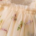 thumbnail image 7 of Teen Girl Easter Dresses Short Sleeved Small Floral Princess Style Dance Dresses for Teens Fashion Design Summer Dress (Light Yellow,3-4 Years), 7 of 7